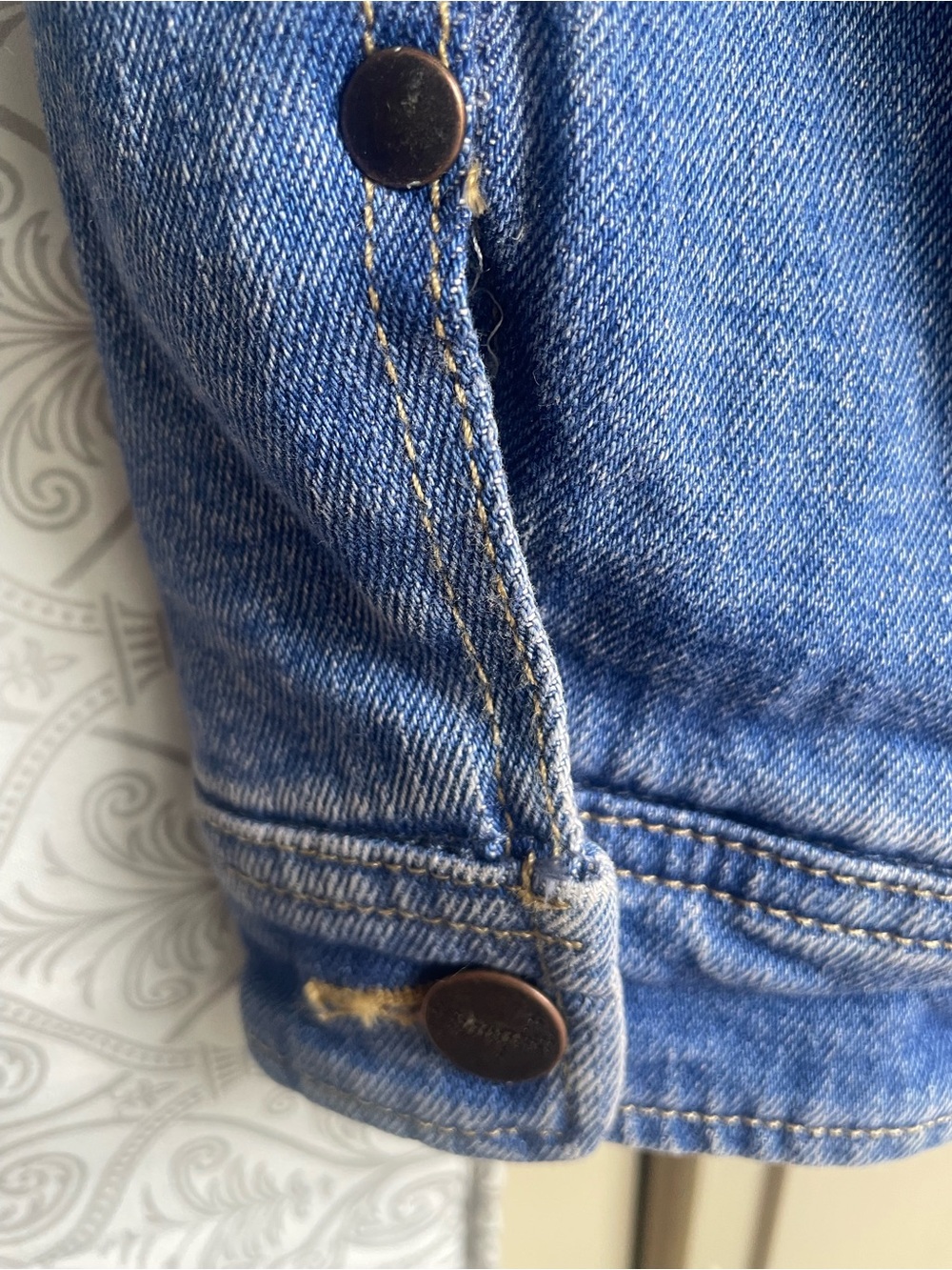 Vintage Wrangler Denim Jacket with Sherpa trim NWT - Picture 6 of 9
